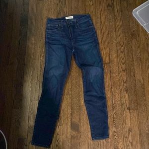 Madewell 10 inch high rise skinny jeans